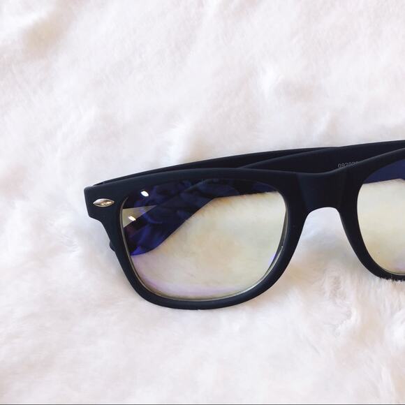 Brooks Dark Blue Rectangle Blue Light Glasses - Picture 3 of 9